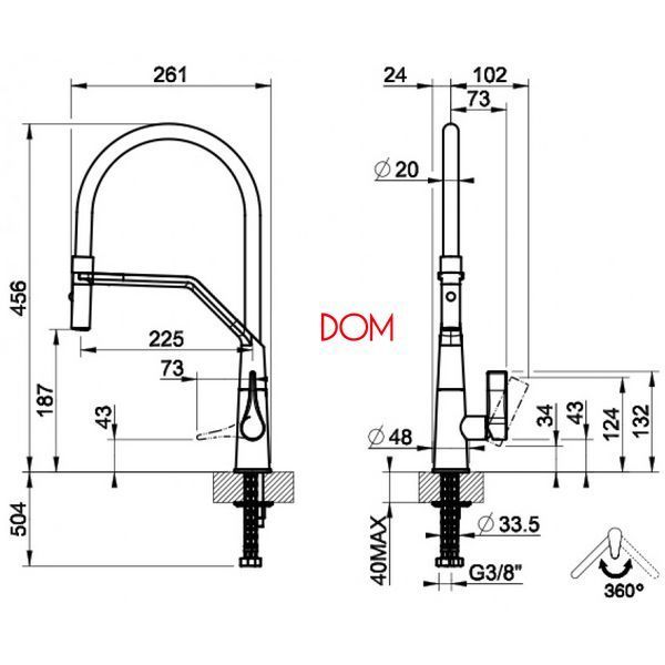 Змішувач для кухні Gessi Proton GESSIPROTONKITCHENFAUCET фото