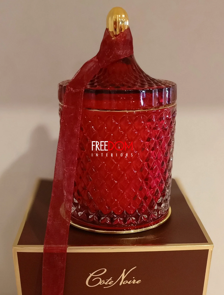 Ароматическая свеча Grand Red & Gold Art Deco Candle - Rose Oud - Cote Noire GML45011 Cote Noire фото
