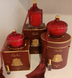 Ароматическая свеча Grand Red & Gold Art Deco Candle - Rose Oud - Cote Noire GML45011 Cote Noire фото 4