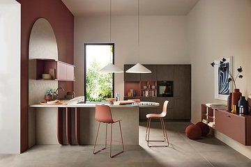 Кухня Nolte K&uuml;chen SOFT LACK & LEAF Hennarot SOFT LACK фото
