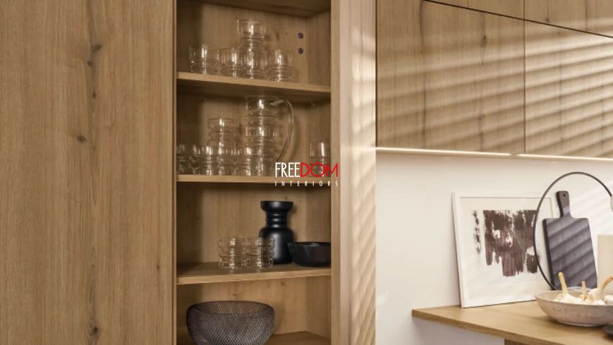 Кухня Nolte K&uuml;chen neoFLAT Walnut Rosado & SOFT LACK Cashmere NOLTEKUCHENNEOLINEOAKBIANCOPERFECTPLUSWHITE1 фото