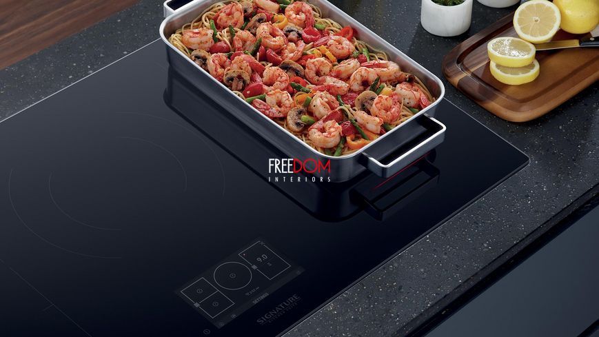 Індукційна варильна плита Signature Kitchen 93 см Silver, 5 зон Silver12 фото